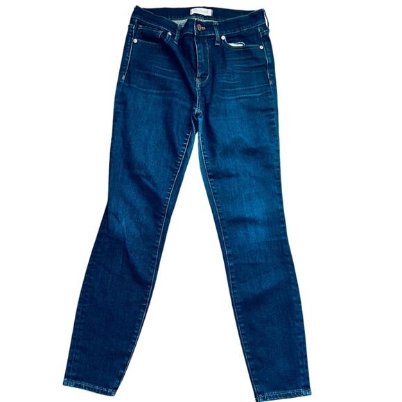 Madewell High-Rise Skinny Jeans Blue Dark Wash Size 28 - Picture 3 of 9